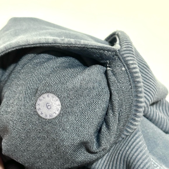 Lululemon Wunder Under Crop 23" Ribbed Washed Moon Blue 6 - Picture 7 of 7